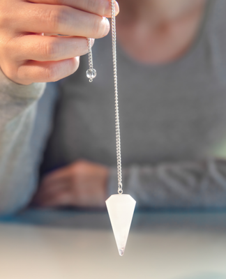 Selenite Pendulum Natural Stone Dowsing Crystal