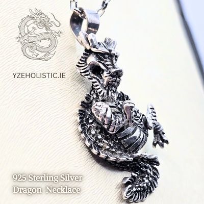 Dragon 925 Sterling Silver Pendant Necklace