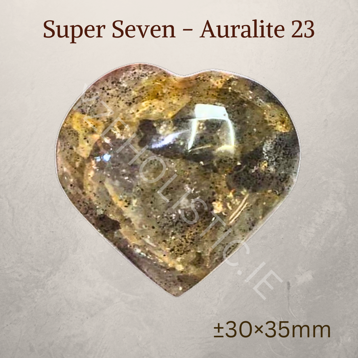 Super Seven ~ Auralite 23 Heart-Shaped Crystal &quot;REBIRTH&quot;