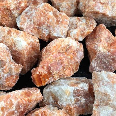 Orange Calcite - Sunstone Crystal Rough Natural Stone  AAA Quality 