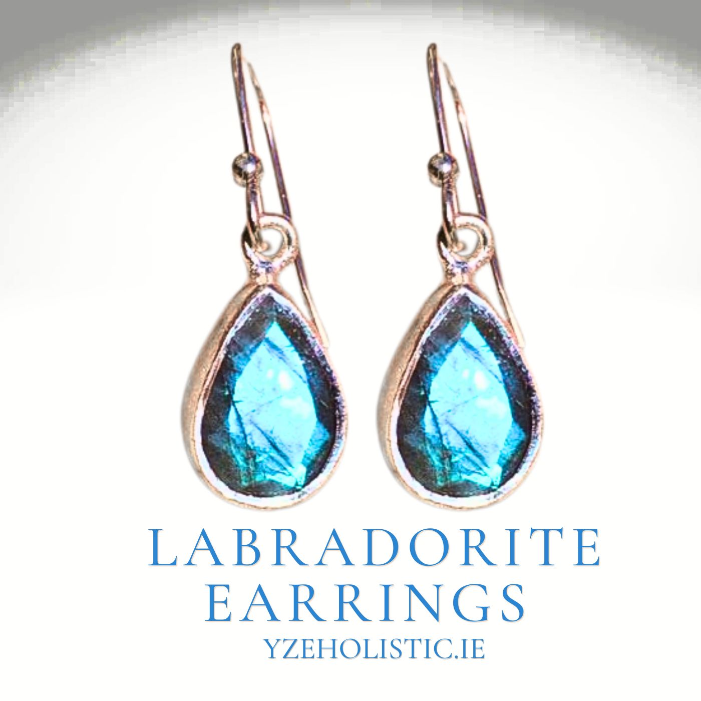 Labradorite Natural Stone Earrings 925 Sterling Silver