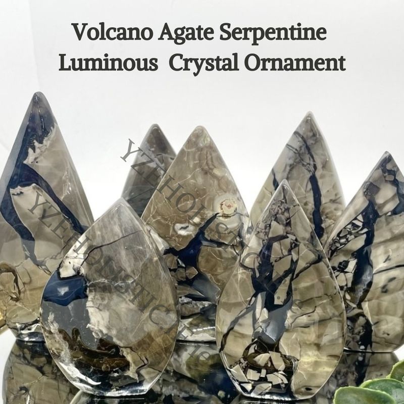 Volcano Agate Luminescence Crystal