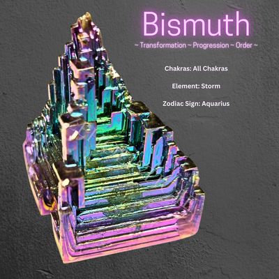 Bismuth Crystal Carving Irregular Form Pyramid M/L