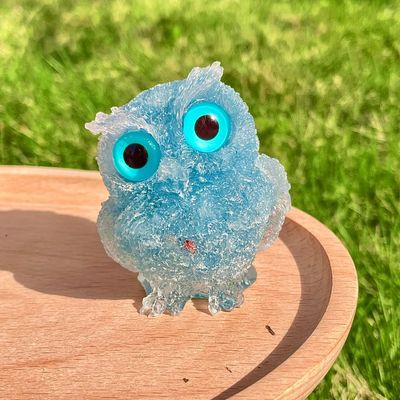 Resin Crystal Chip Owl
