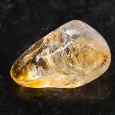 Citrine Tumbled Crystal ± 25mm