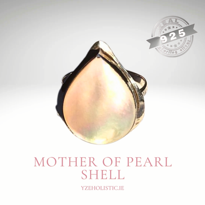 Mother of Pearl Shell 925 Sterling Silver Ring