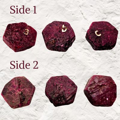 Rough Ruby Real Vibrant Red Crysal Genuine Gemstone 