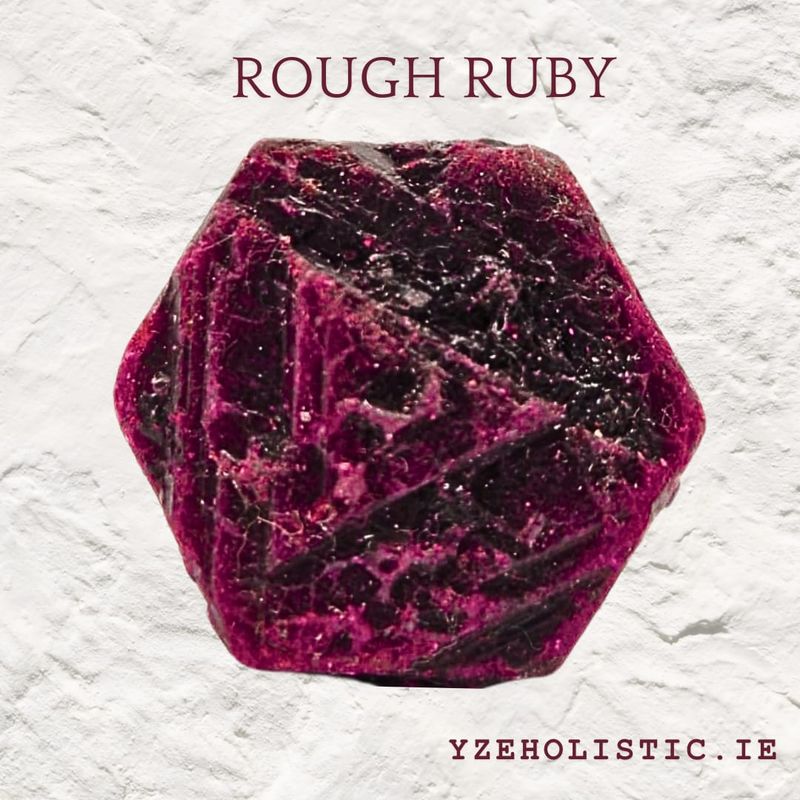 Rough Ruby Real Vibrant Red Crysal Genuine Gemstone 