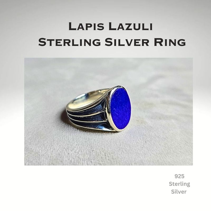 Lapis Lazuli Natural Stone Heart-shaped Crystal Pendant Necklace
