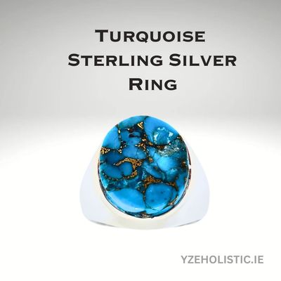 African Turquoise 925 Sterling Silver Ring