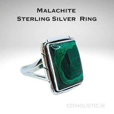 Malachite 925 Sterling Silver Ring 