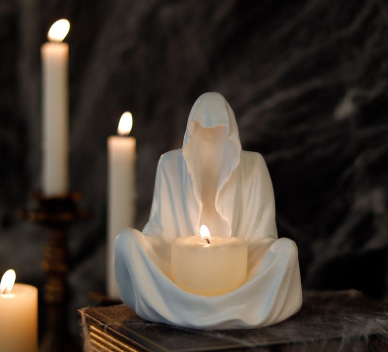 Ghost Candle Holder Figurine 3D Print
