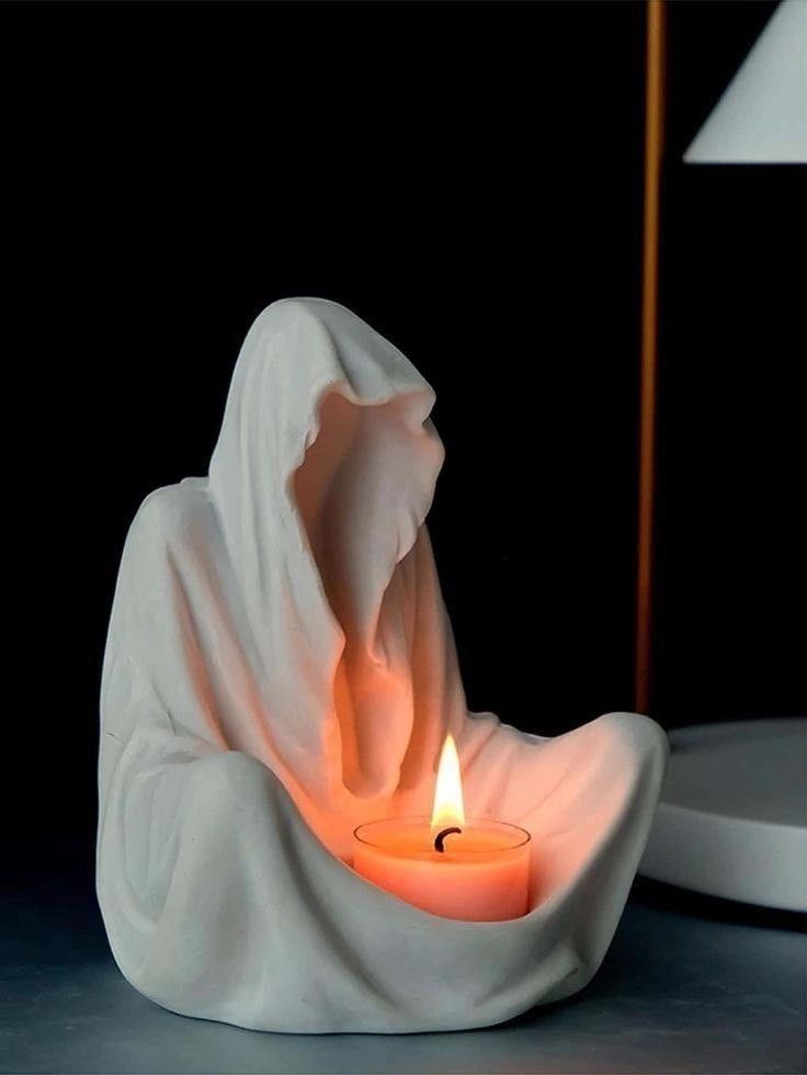 Ghost Candle Holder Figurine 3D Print