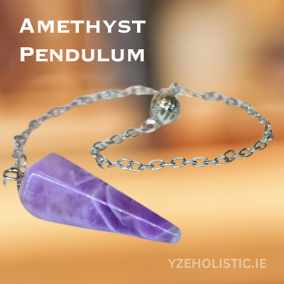 Amethyst Crystal Pendulum Faceted Small