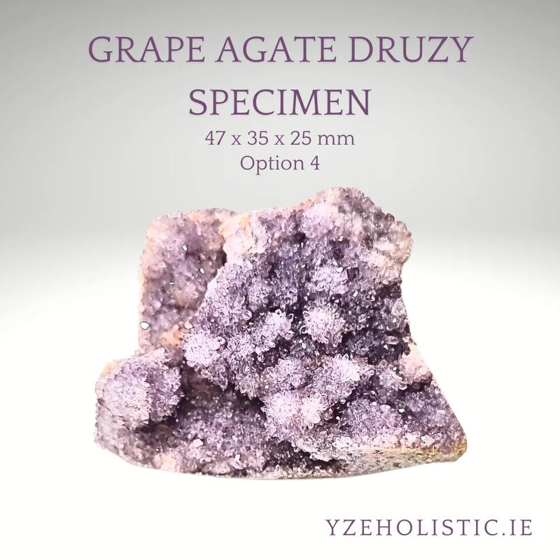 Grape Agate Druzy Specimen
