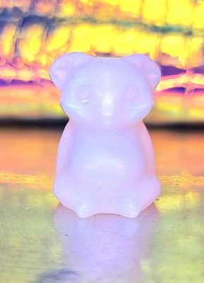 Koala Stone Carving Pink Opalite Animal Crystal Carving 