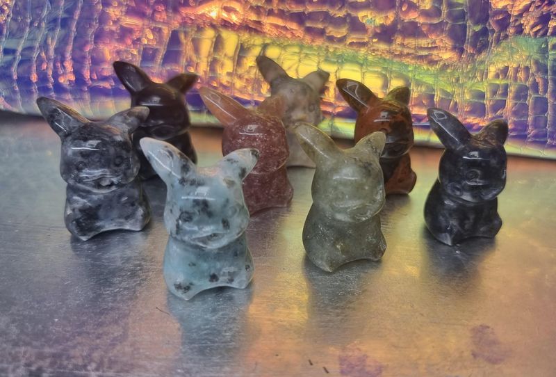 Pikachu &quot;Pokemon&quot; Character Stone Carvings L with Wooden Treasure Box 