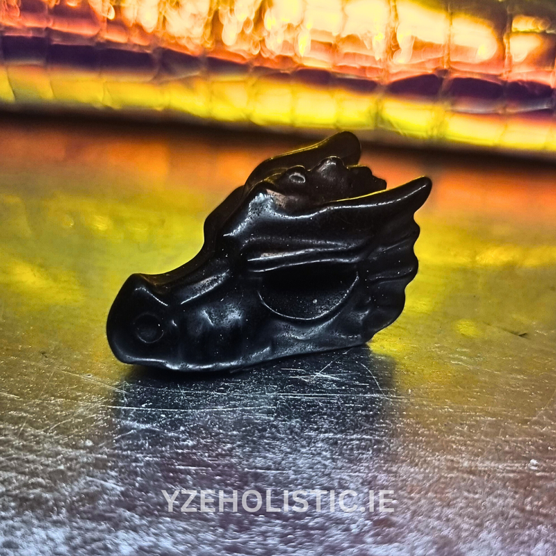 Dragon's Head Stone Carvings Animal Crystal Carving Figurine