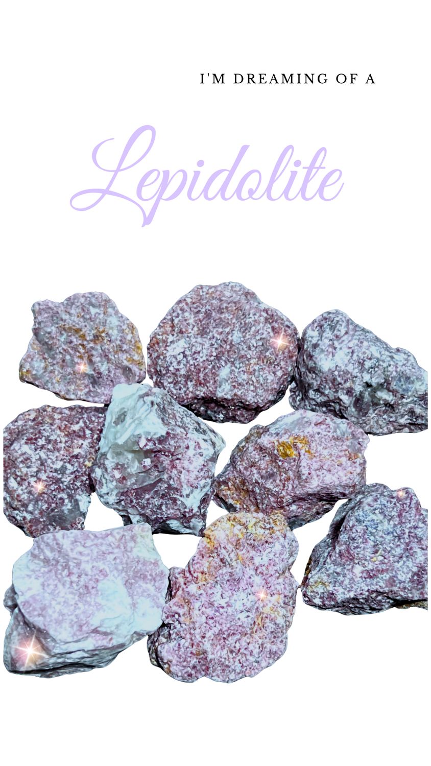 Lepidolite Rough Crystal Natural Stone Specimen AAA Quolity 