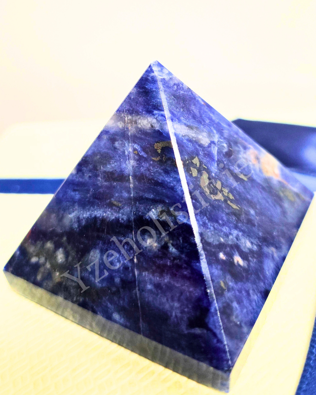 Lapis Lazuli Pyramid Solid Natural Stone Matrix Feng Shui Spiritual Reiki Natural Stone ±40-45mm