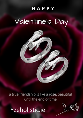 Couple Hugging Ring 925 Sterling Silver Hugging Hands Open Ring Friendship Jewellery Gift