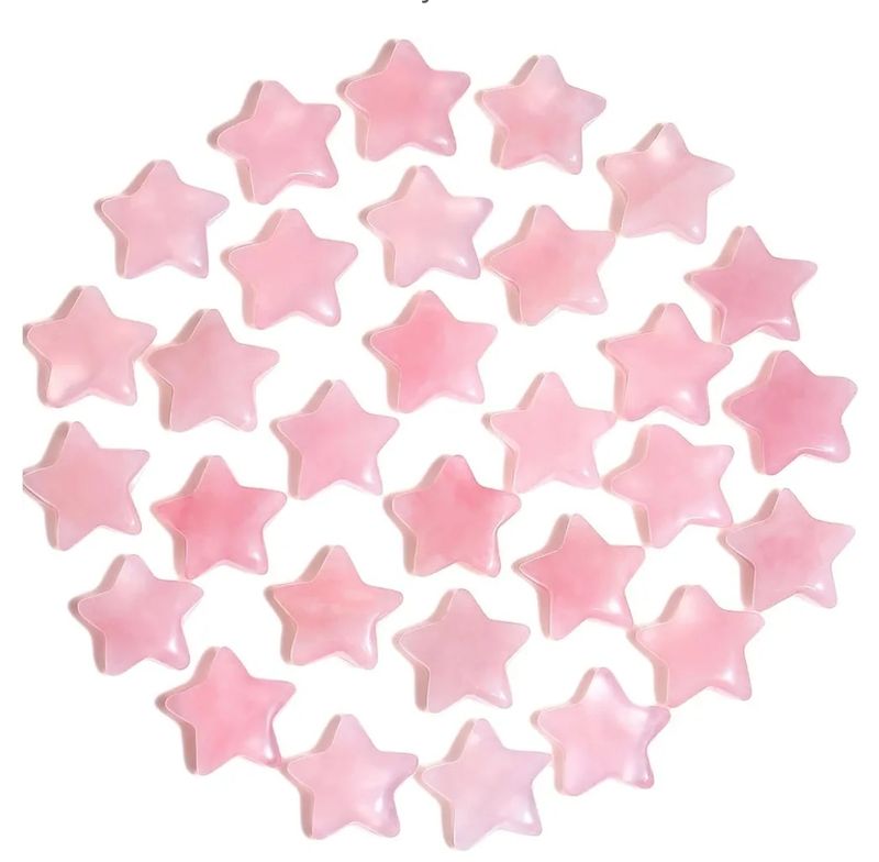 Crystal Star Gemstones  Healing Crystals Natural Green Stones Reiki Protection Polished Stones Meditation Energy Balancing Crystal 