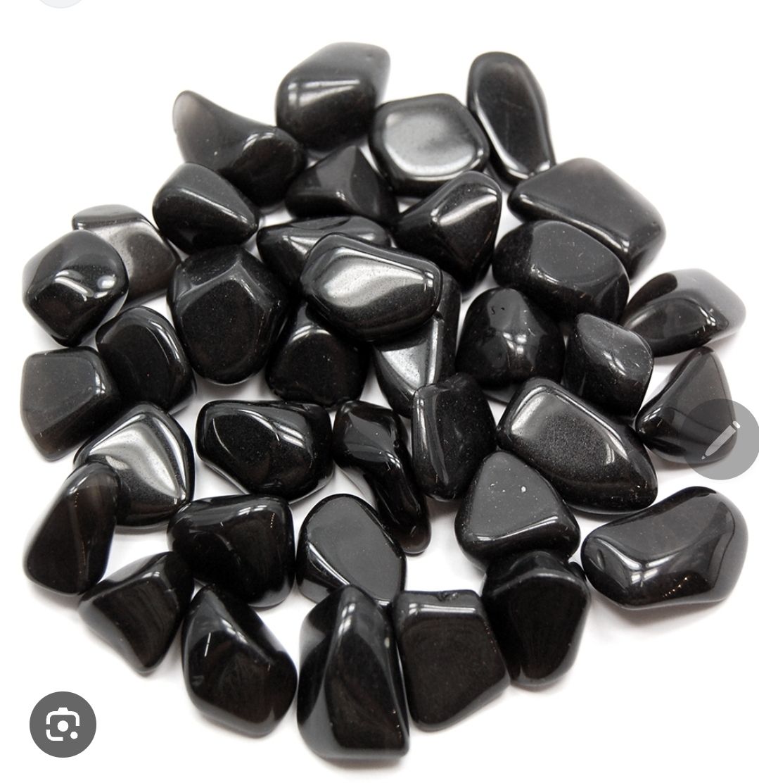 Black Obsidian tumbled stone