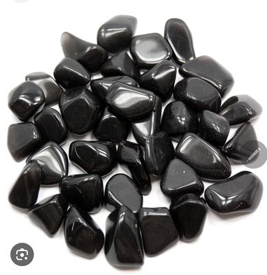 Black Obsidian tumbled stone