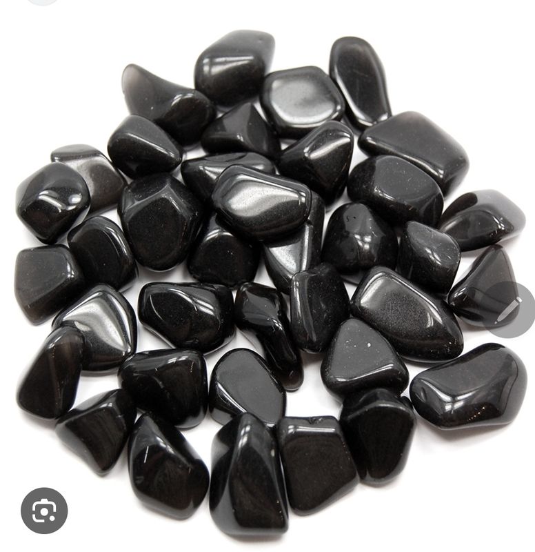 Black Obsidian tumbled stone