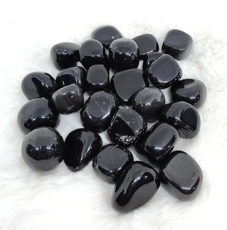 Black Obsidian tumbled stone