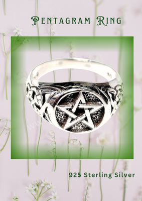 Pentagram Celtic Knot 925 Sterling Silver Ring