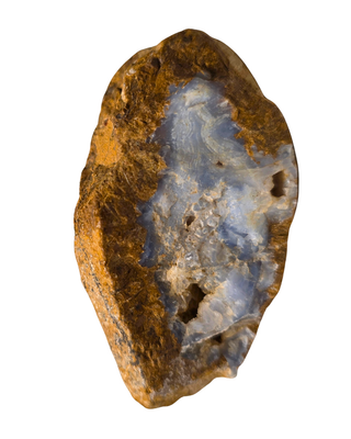 Blue Lace Agate Crystal Calming, Stress Away stone. Large. Kenya