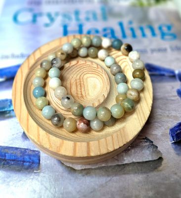 Amazonite Bracelet Natural Stone Elastic 8mm