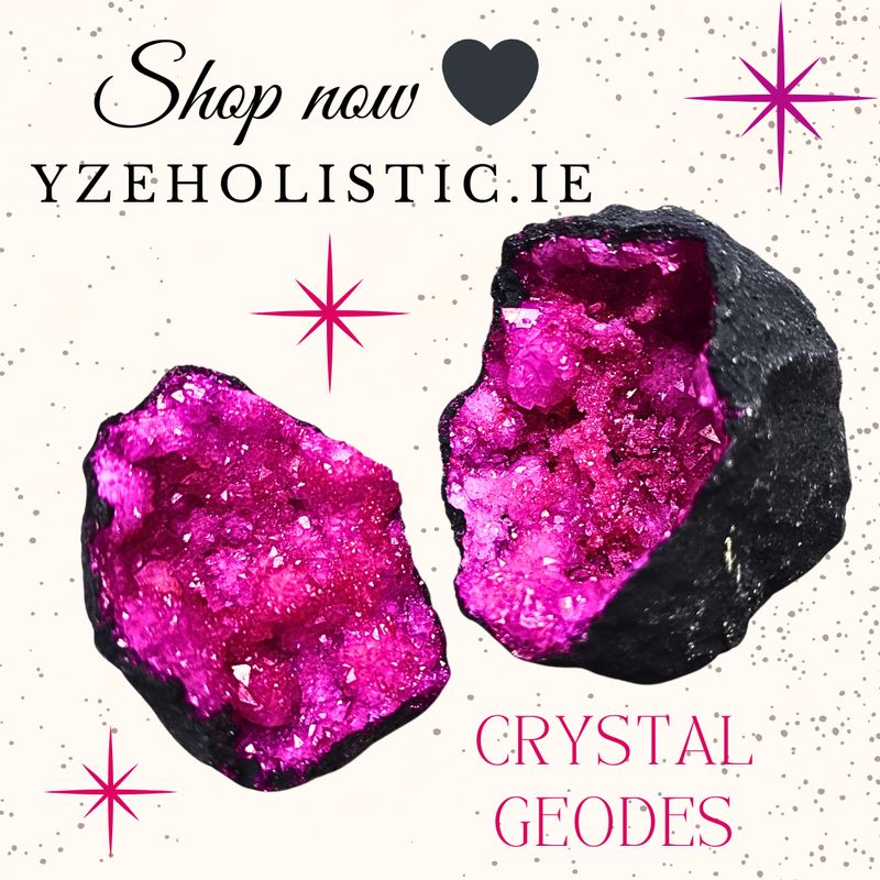 GEODE DRUZY EGG AURORA CRYSTAL CLUSTER FUCHSIA