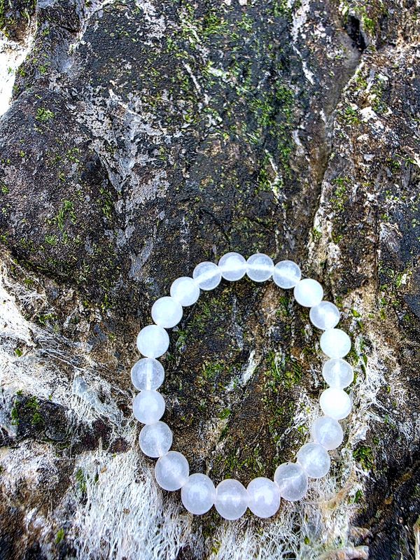 White Quartz Crystal Bracelet 