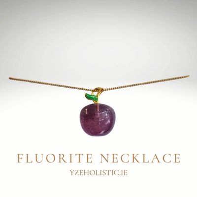Small Fluorite Apple Necklace-Confidence-Self Love