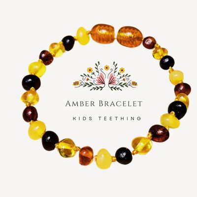 Amber Teething Bracelet Genuine Certified Baltic Polished Amber