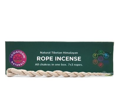 Chakra Incense Rope Sticks Set 7packs x 3pcs ropes