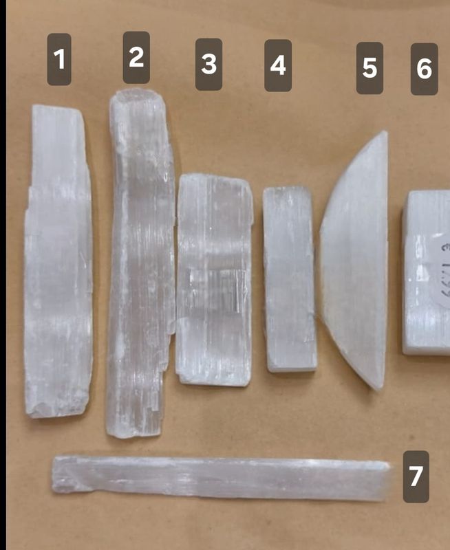 Selenite Crystal Sticks Rough Clarity Recharge
