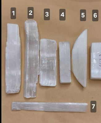Selenite Crystal Sticks Rough Clarity Recharge