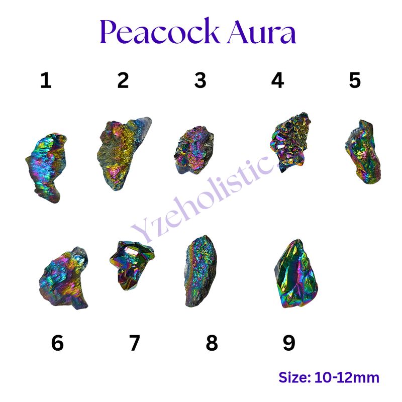 Peacock Aura Druzy 10-12mm