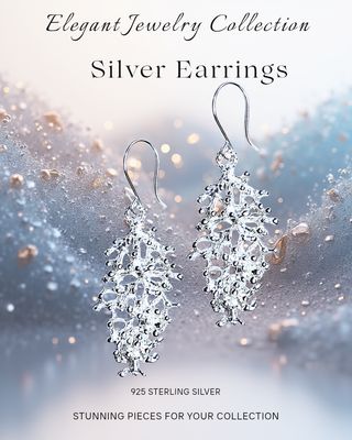 Frosty 925 Sterling Silver Earrings 