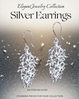 Frosty 925 Sterling Silver Earrings 