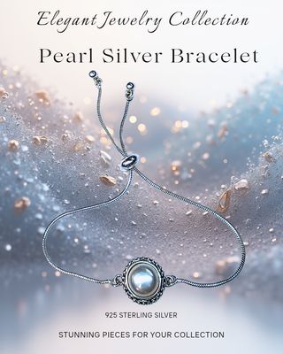 Bracelet Pearl Spiritual Growth Abundance Adjustable Sterling Silver 