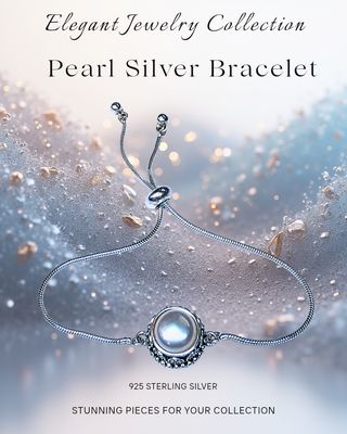 Bracelet Pearl Spiritual Growth Abundance Adjustable Sterling Silver 