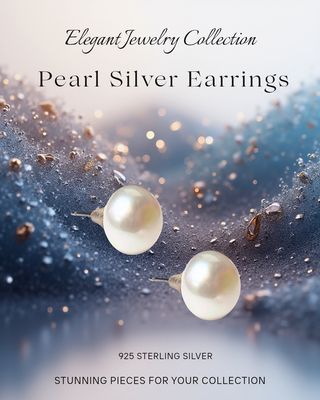 Pearl Earrings 925 Sterling Silver Stud Purity/Sincerity