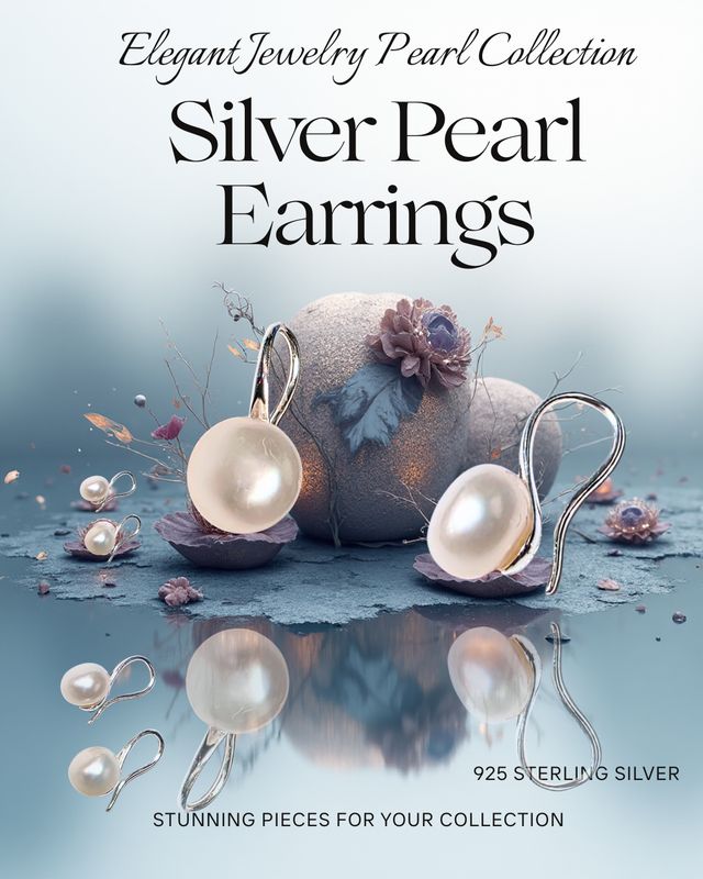 Pearl Earrings 925 Sterling Silver Purity/Sincerity