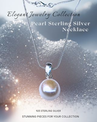 Pearl Pendant Necklace 925 Sterling Silver Purity/Sincerity