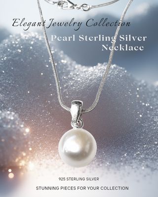 Pearl Pendant Necklace 925 Sterling Silver Purity/Sincerity