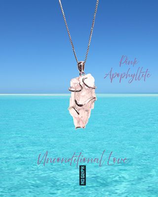 Apophyllite Crystal Cluster Necklace Pendant Apophyllite Crystal Cluster Necklace Pendant